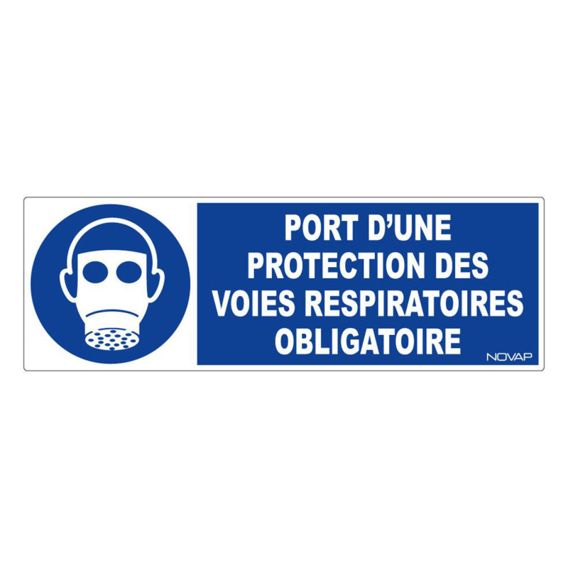 Panneau rigide obligatoire port protection des voies respiratoires btp
