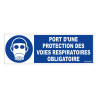 Panneau rigide obligatoire port protection des voies respiratoires btp
