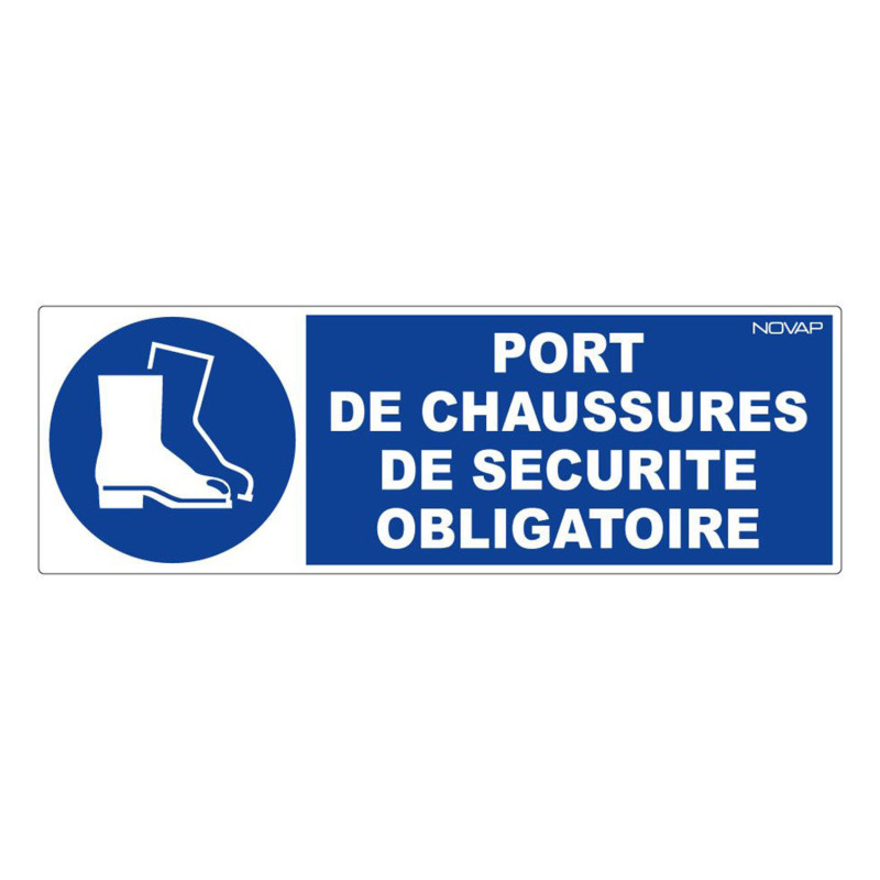 Panneau rigide port de chaussures de sécurité obligatoire Novap