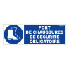 Panneau rigide port de chaussures de sécurité obligatoire Novap