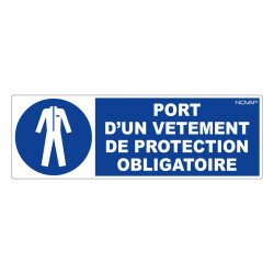 Panneau rigide obligation port vêtement de protection Novap