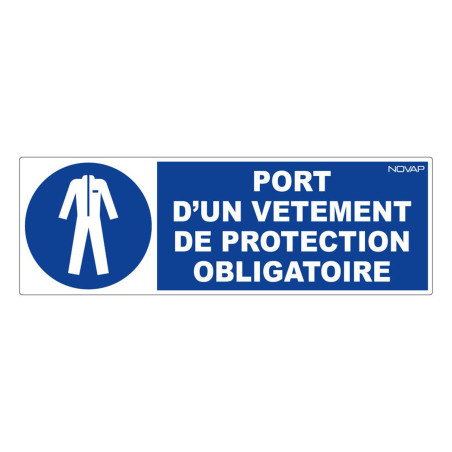 Panneau rigide obligation port vêtement de protection Novap