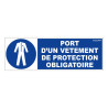 Panneau rigide obligation port vêtement de protection Novap