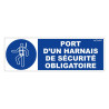 Panneau rigide obligation port harnais de sécurité Novap