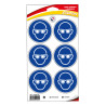 Stickers obligation de porter des lunettes de protection Novap