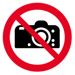 Panneau rigide interdiction de photographier Novap 