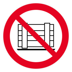 Panneau interdiction ne pas obstruer Novap