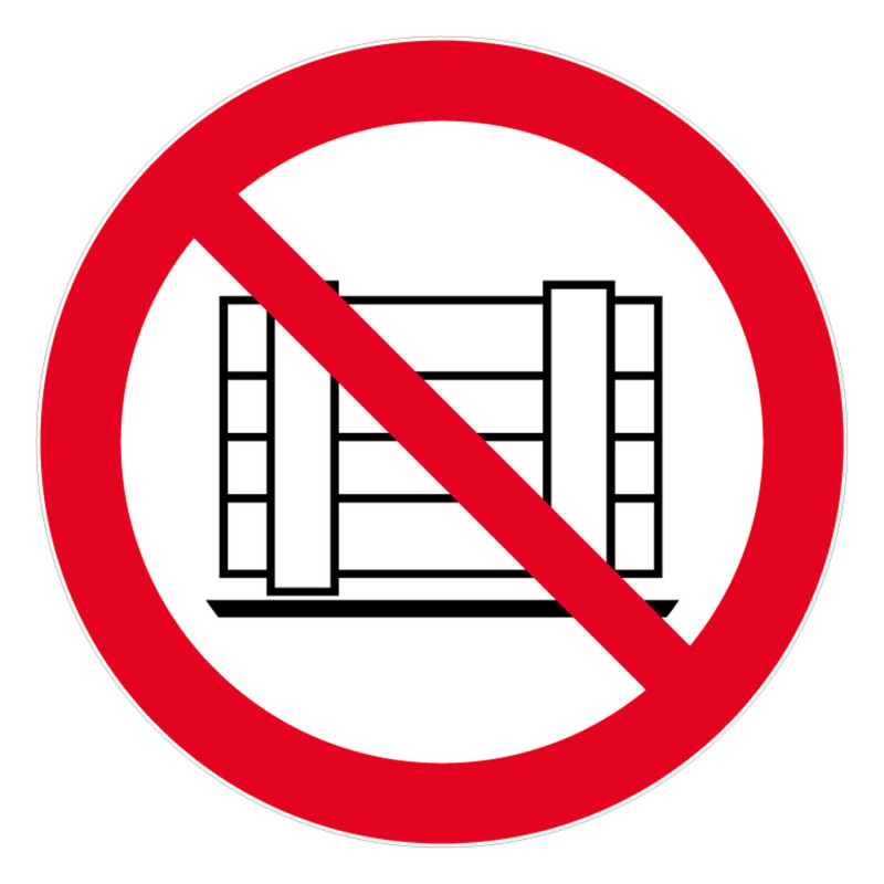 Panneau interdiction ne pas obstruer Novap