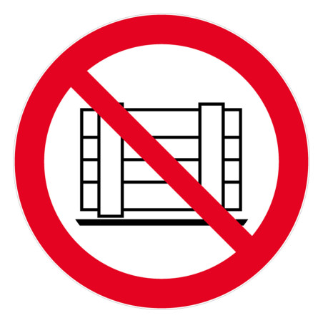 Panneau interdiction ne pas obstruer Novap