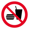 Panneau rigide interdiction de manger et de boire logistique