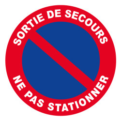Panneau rigide sortie de secours chantier
