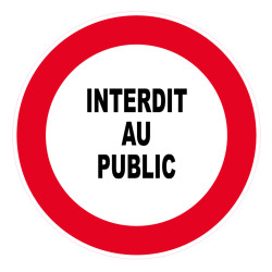 panneau rigide interdit au public btp 