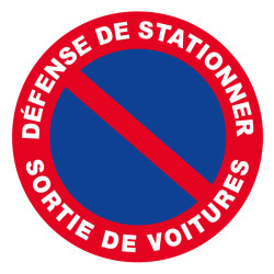 Panneau rigide interdiction défense de stationner Novap 