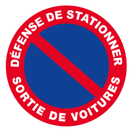 Panneau rigide interdiction défense de stationner Novap 