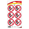 planche autocollants interdiction de feu novap