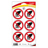 Planche de pictogrammes interdiction de toucher btp