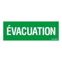 Panneau rigide secours évacuation Novap
