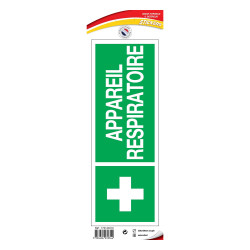 Panneau sticker secours appareil respiratoire novap 