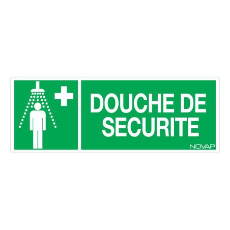 Panneau rigide secours douche de sécurité Novap