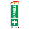 Panneau sticker secours infirmerie btp