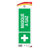 Panneau adhesif secours masque à gaz btp