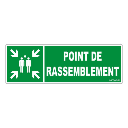 Panneau rigide point de rassemblement chantier