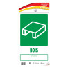 Autocollant recyclage déchets bois entrepôts