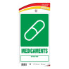 Panneau rigide recyclage déchets médicaments pharmaceutique