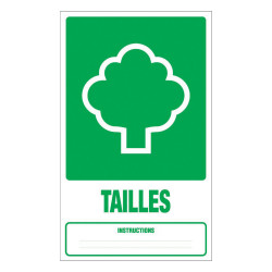 Panneau rigide recyclage déchets tailles espaces verts