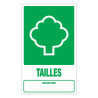 Panneau rigide recyclage déchets tailles espaces verts