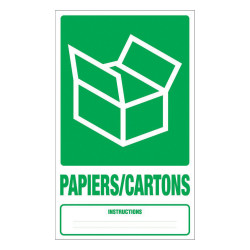 Panneau rigide recyclage déchets papiers et cartons Novap