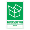 Panneau rigide recyclage déchets papiers et cartons Novap