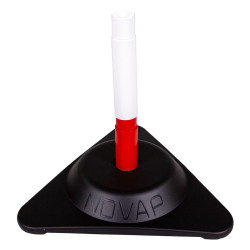 Kit poteau de signalisation rouge et blanc Novap