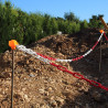 Chaîne plastique de balisage 25m maintenance industrielle