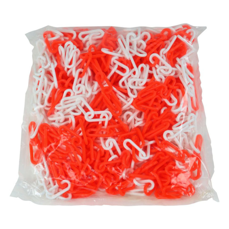 Chaîne de balisage plastique 25m pour entrepôt 