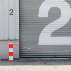 Chaîne plastique sécurisation de zone chantier