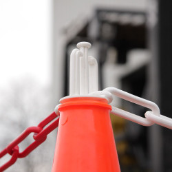 Kit balisage express orange et blanc chantier