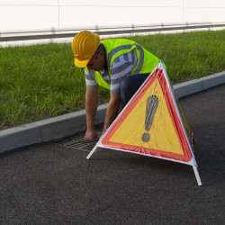 Tripode de balisage de chantier