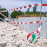 Ruban de chantier rouge et blanc pas cher