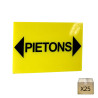 Lot de panneaux chantier pour piétons novap