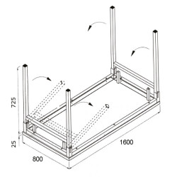 Table empilable professionnelle