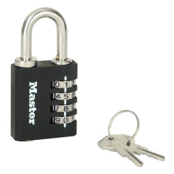 Cadenas professionnel à combinaison avec clé secours