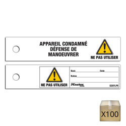 Lot étiquettes de consignation master lock