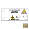 Lot étiquettes de consignation master lock