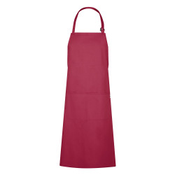 tablier cuisinier rouge