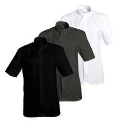 Veste cuisinier mixte manches courtes LUCAS