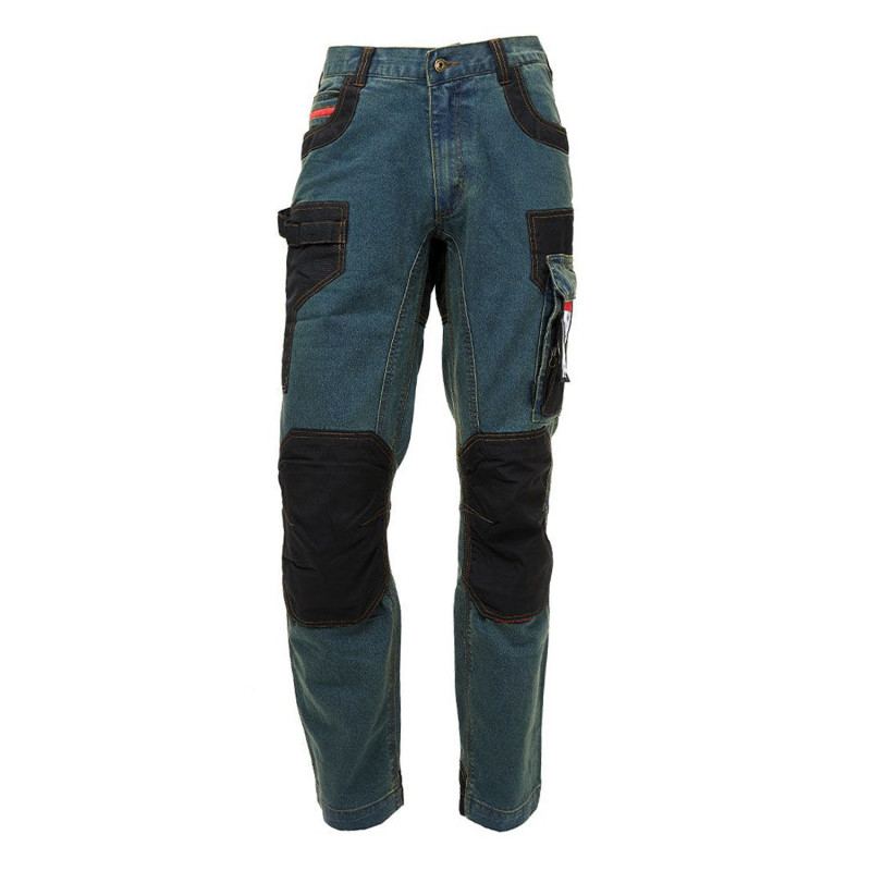 pantalon travail jean avec poches genoux