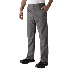 Pantalon de cuisine gris uni robur TIMEO
