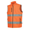 softshell haute visibilité sans manche