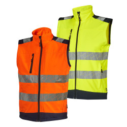 Gilet softshell haute visibilité 
